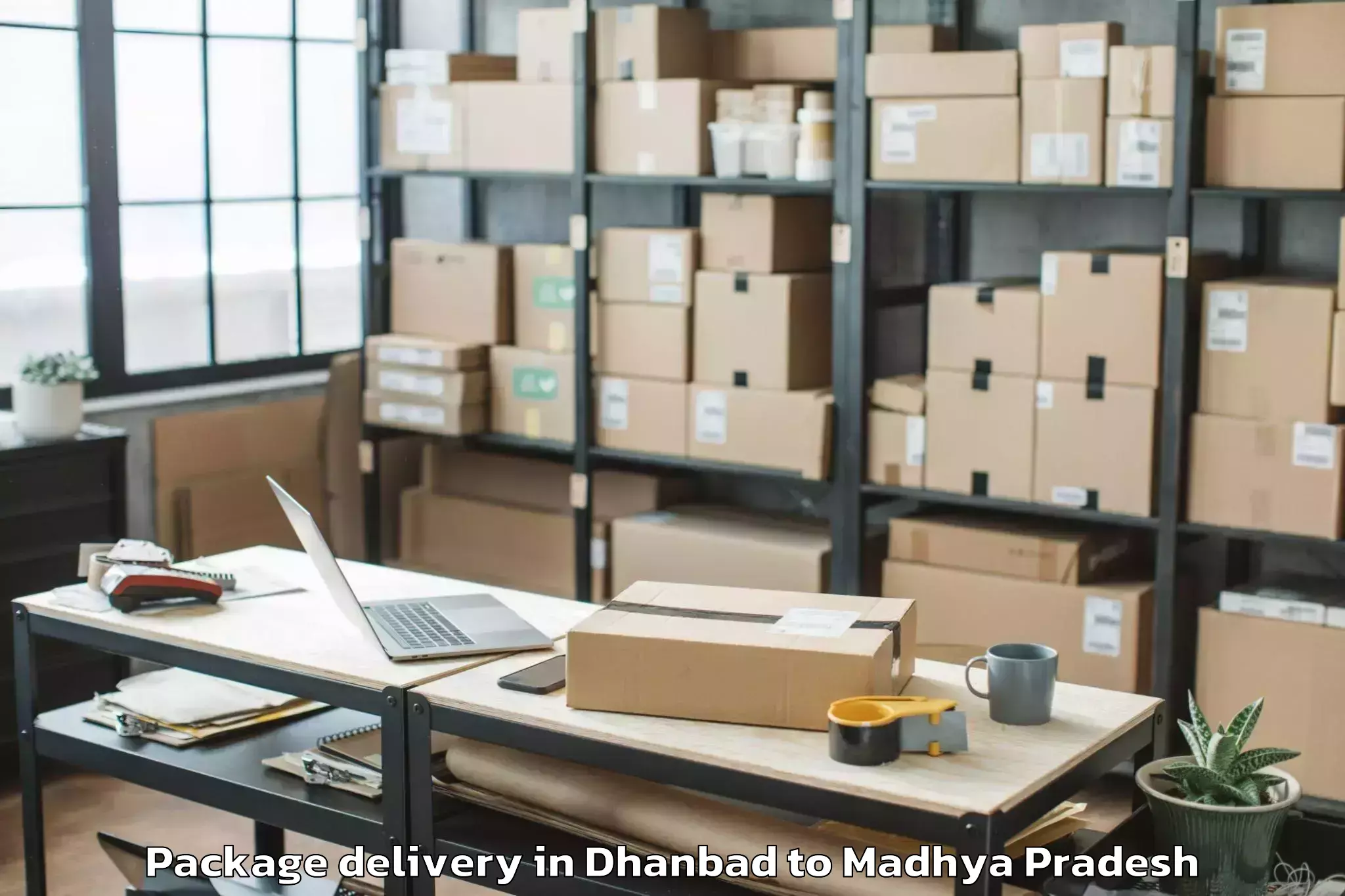 Easy Dhanbad to Bankhedi Package Delivery Booking